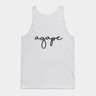 Agape Christian Quote Tank Top